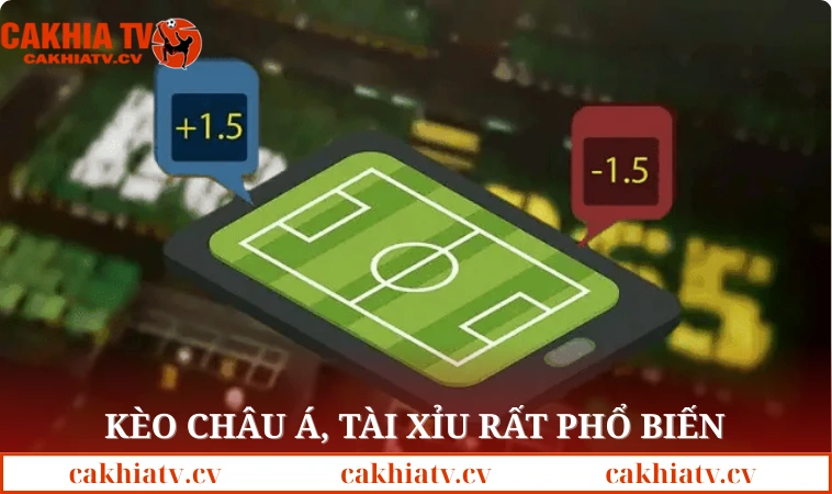 Kèo châu Á, Tài xỉu rất phổ biến