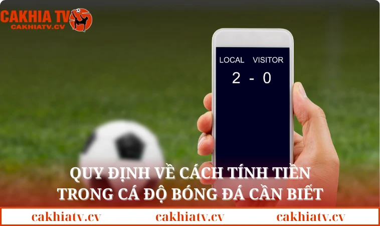 Quy định về cách tính tiền trong cá độ bóng đá cần biết